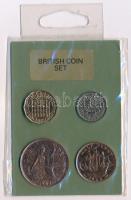 Nagy-Britannia 1954-1967. 1/2p-6p (4xklf) British Coin Set csomagolásban T:2,2- United Kingdom 1954-1967. 1/2 Penny - 6 Pence (4xdiff) in British Coin Set case C:XF,VF