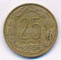 Kamerun 1958. 25Fr Al-Br T:2 Cameroon 1958. 25 Francs Al-Br C:XF Krause KM#12