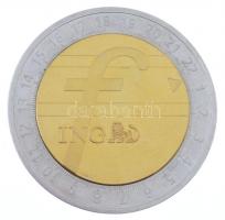 DN ING forgatható közepű, kétoldalas, bicolor érem (45mm) T:1- (eredetileg PP) ND ING double sided bicolor medal with swivel center C:AU (originally PP)