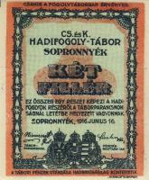 Sopronnyék/hadifogolytábor 1916. 2f T:I