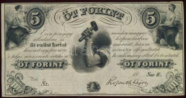 Emigrációs "Kossuth bankó" 18.. 5Ft T:I