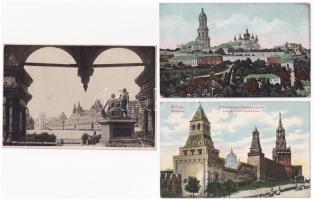 3 db RÉGI orosz képeslap (egyik modern) / 3 pre-1945 Russian postcards (1 modern)