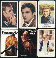 1970-1980 7 db retro filmes kártyanaptár