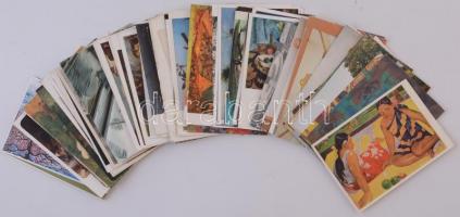 Kb. 100 db MODERN művész motívum képeslap / Cca. 100 modern art motive postcards