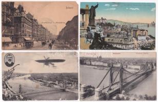 Budapest - 10 db régi képeslap vegyes minőségben / 10 pre-1945 postcards in mixed quality