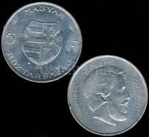 1947. 5Ft Ag "Kossuth" (2x) T:2/3,3