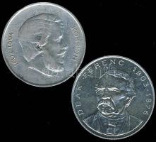 1947. 5Ft Ag "Kossuth" + 1994. 200Ft Ag "Deák" T:2,3