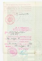 1938 Antoinette Myszlicki orosz/lengyel énekesnő fényképes útelevele