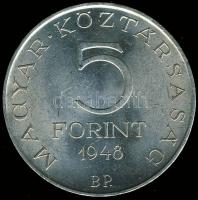 1948. 5Ft Ag "Petőfi" T:2