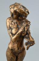 Farkas Ferenc (1958- ): Reggel.
m: 36 cm, bronz, kő. Jelzett. Hibátlan.

1986-tól tagja a Művésze...