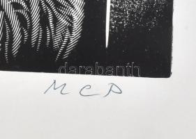 Molnár C. Pál (1894-1981): Itáliai város. Fametszet, papír, utólagos jelzéssel. Kisebb felületi sérü...