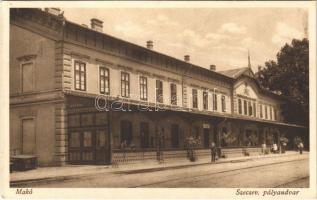 1942 Makó, SzeCsEV (Szeged-Csanádi Egyesült Vasút) pályaudvar, vasútállomás