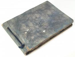 cca 1960-1970 Régi fotóalbum, benne beragasztott pornóképekkel, nagyrészt fotókkal, de benne egy-két...