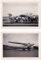 2 db kis fotó repülőgépekről (Dido Imperial Airways, Swissair) / 2 small photos of aircrafts (Dido Imperial Airways, Swissair) (9,3 x 6 cm)