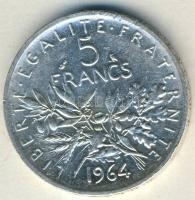 Franciaország 1964. 5Fr Ag T:2-/3+