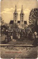 1912 Máriagyűd (Siklós), Búcsújáró templom. W.L. Bp. 1741. Feiler Mariska kiadása (szakadások / tears)