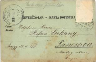 1899 (Vorläufer) Eszék, Osieka, Essegg, Osijek; Igazságügyi palota, Kapucinus utca / Kapuzinergasse,...