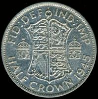 Nagy-Britannia 1945. 1/2C Ag T:2/3