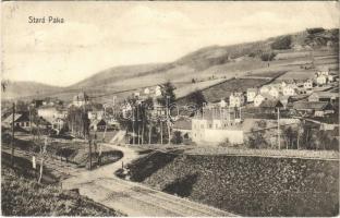 1913 Stará Paka, railway tracks with barrier (EK)