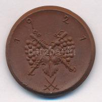 Német Birodalom / Kitzingen 1921. 75pf barna porcelán szükségpénz T:1- kis ph.
German Empire / Kitz...