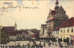 1918 Sedlcany, Marktplatz / main square (Rb)