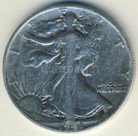 USA 1941S 1/2$ Ag "Walking" T:3