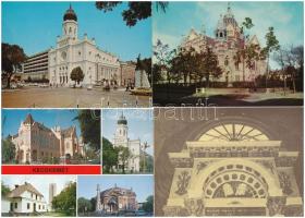 20 db MODERN motívum képeslap: judaika, zsinagóga / 20 modern motive postcards: Judaica, synagogue