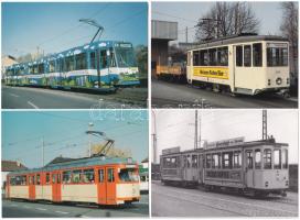 Strassenbahnen in Mainz - 20 modern postcards in case / Német villamosok Mainz városában - 20 modern képeslap tokban