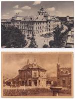 19 db MODERN magyar város képeslap az 1950-es évektől / 19 modern Hungarian town-view postcards from the 50s
