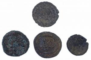 Vegyes 4db-os ókori érme tétel, benne: Római Birodalom / Siscia / Gratianus 367-375. Follis Cu + Siscia / Jovianus 363-364. AE3 Br + 2db kelta kisbronz T:3  Mixed 4pcs of antique coins, with: Roman Empire / Siscia / Gratian 367-375. Follis Cu + Siscia / Jovian 363-364. AE3 Br + 2pcs of Celtic coins C:F