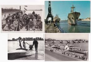 25 db MODERN hajó motívum képeslap és fotó / 25 modern ship motive postcards and photos