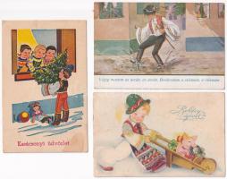 5 db RÉGI motívum képeslap: népviseletes / 5 pre-1945 folklore motive postcards