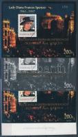 1998/5 Lady Diana Regionális akna-konferencia 4 darabos emlékív garnitúra, azonos sorszámmal (45.000)