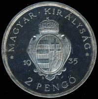 1935. 2P Ag "Pázmány" T:PP parányi ph R! Csak 2018db!