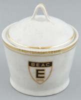 Hollóházi kávés szett, BEAC felirattal, jelzett, hibátlan állapotban