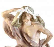 Amphóra Ausztria: Tevegelő beduin.
Kézzel festett fajansz. Sérült. m:50cm