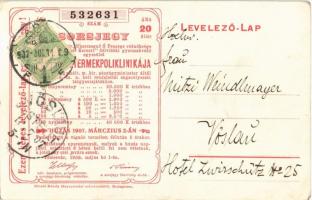 Cigány prímás fiú. Hátoldalon sorsjegy a Szegény Gyermekpoliklinika javára / Gypsy violinist boy. Ch...