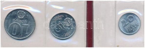 1983. 20f Al + 5Ft Ni + 10Ft Ni "FAO" sor, eredeti tokban tanúsítvánnyal T:1 Adamo EM69, E...