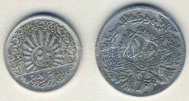 Szíria 1947. 50P Ag + 1950. 1L Ag T:3 ph