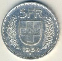 Svájc 1954B 5Fr Ag T:2