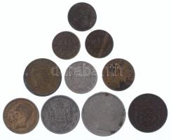 Románia 1867-1947. 5b-2000L (10db, 9xklf) T:2-3
Romania 1867-1947. 5 Bani - 2000 Lei (10pcs, 9xdiff...