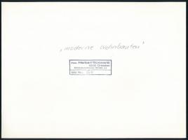 cca 1975 Salgótarján, Herbert Boswank: Moderne Wohnbauten, pecséttel jelzett vintage fotóművészeti a...