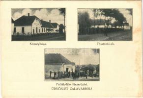 Zalavár, Községháza, Főintéző lak, Pollák-féle fűszerüzlet (fl)