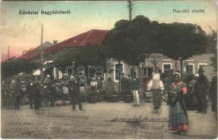 1914 Nagykőrös, Piac tér, sör, bor és pálinka mérés