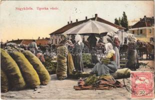 1913 Nagykőrös, Ugorka (uborka) vásár, piac. TCV card (EK)