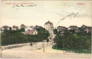 1910 Budapest II. Rézmál, Rézmáli dűlő, Gerstenberger villa. Kövesdy Károly kiadása