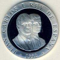 Spanyolország 1992. 2000P Ag "Olimpia-futás" T:PP Tanúsítvánnyal!