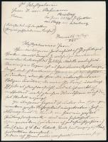 cca 1837-1847 Széchenyi István gróf néhány levelének korabeli kézzel írt másolatai német nyelven