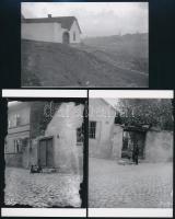 cca 1925 Budapest, Tabán, Kerny István (1879-1963) budapesti fotóművész hagyatékából 3 db mai nagyítás, 10x15 cm