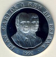 Spanyolország 1992. 2000P Ag "Olimpia-fogathajtás" T:PP Tanúsítvánnyal!